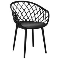 BESÖKSSTOL  i svart  - svart, Basics, plast (57/76/53cm) - MID.YOU