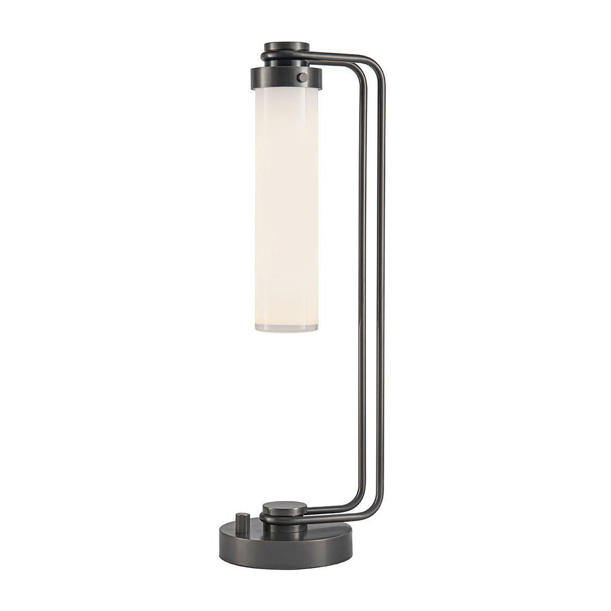 TISCHLEUCHTE   - Bronzefarben, KONVENTIONELL, Glas/Metall (56,5/15,2/18,8cm) - Elstead Lighting