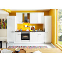 KÜCHENBLOCK 325 cm   in Weiß  - Edelstahlfarben/Weiß, Basics, Holzwerkstoff/Metall (325cm) - Pino