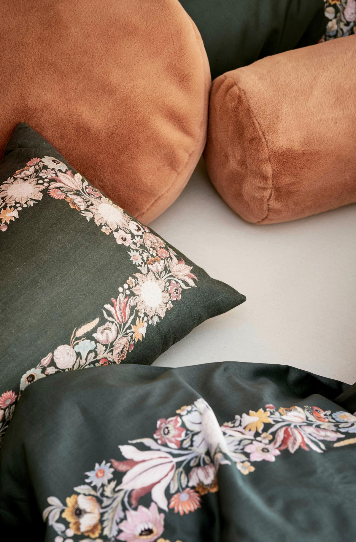 BETTWÄSCHE H/W 2024 Satin 140/200 cm  - Grün, Basics, Textil (140/200cm) - Essenza