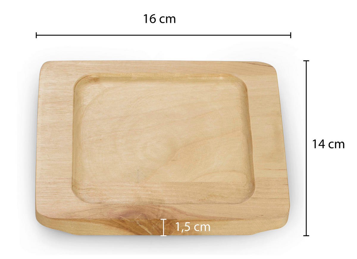 SERVIERPFANNE Emaille  - Schwarz, Basics, Metall (22,2/13,6/2,2cm) - Echtwerk