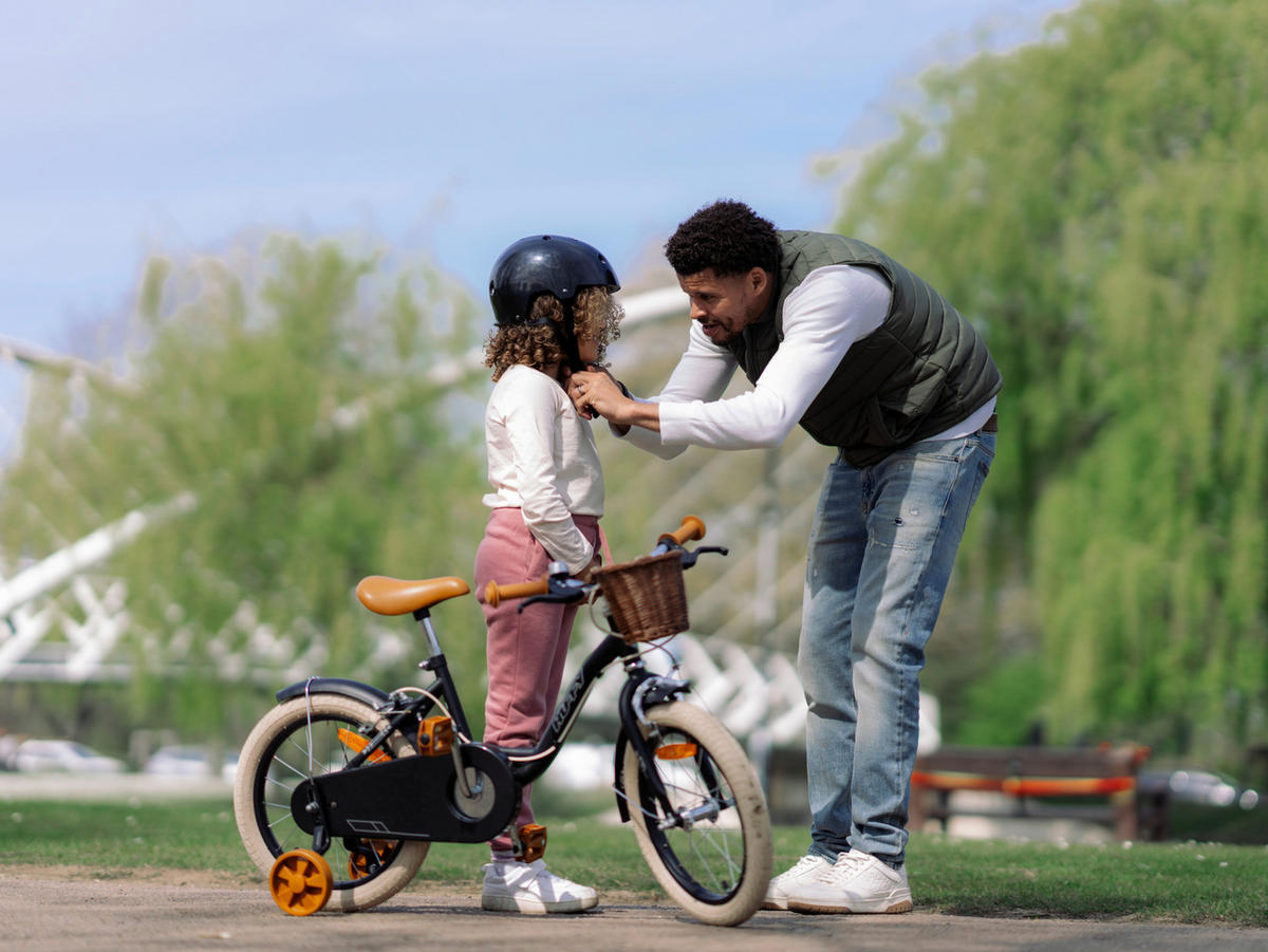 KINDERFAHRRAD 16 Zoll  - Schwarz, Basics, Metall (47/71,5/110,5cm)