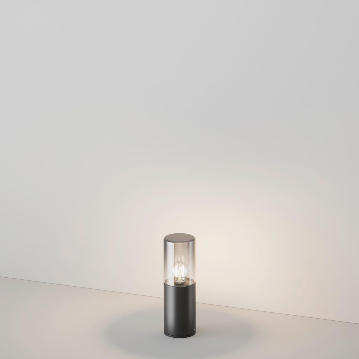 WEGELEUCHTE Outdoor 8/25 cm  - Dunkelgrau, Design, Glas/Metall (8/25cm) - MAYTONI