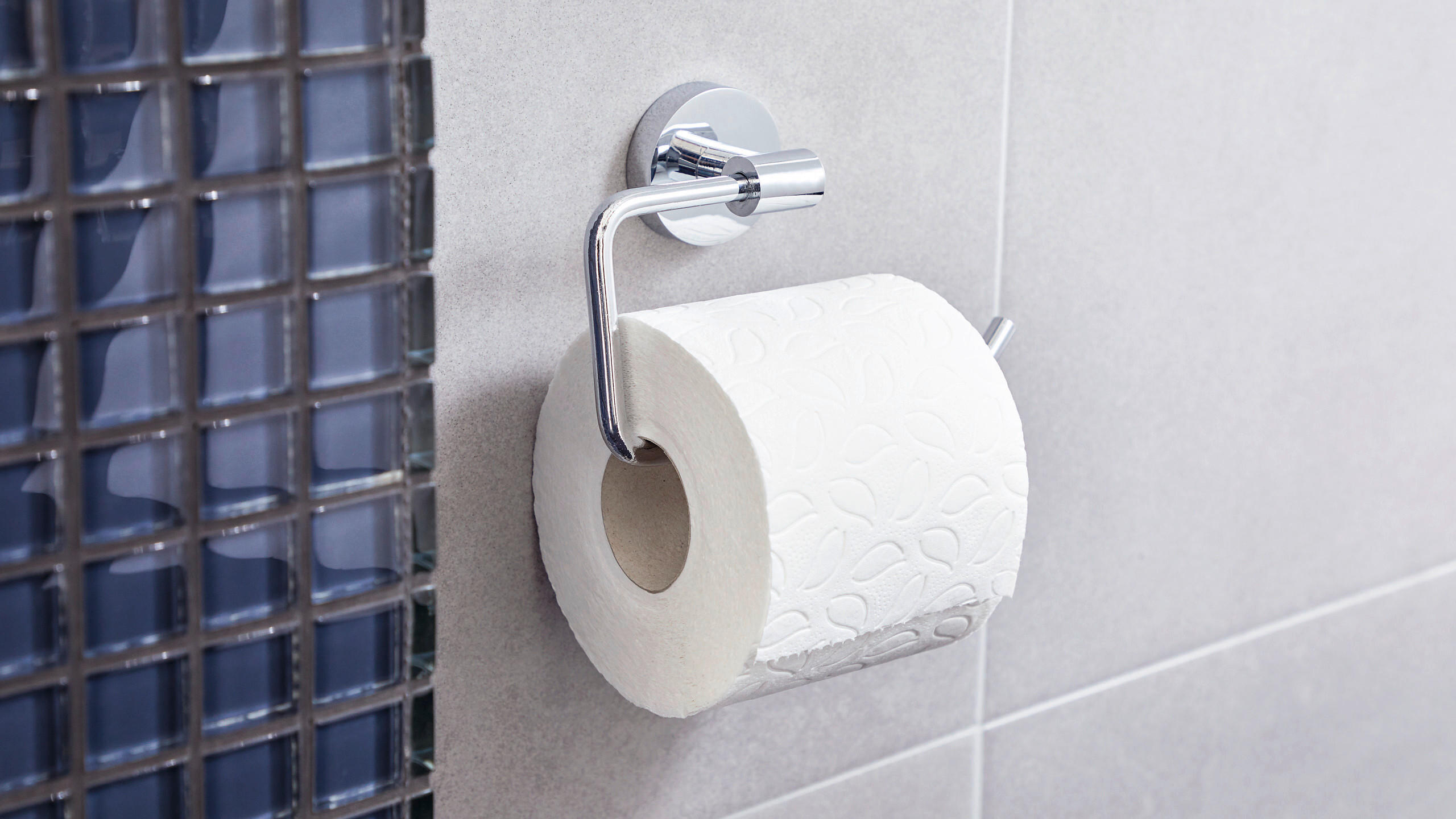 TOILETTENPAPIERHALTER - Chromfarben, Basics, Metall (14/11/5cm) - Tesa