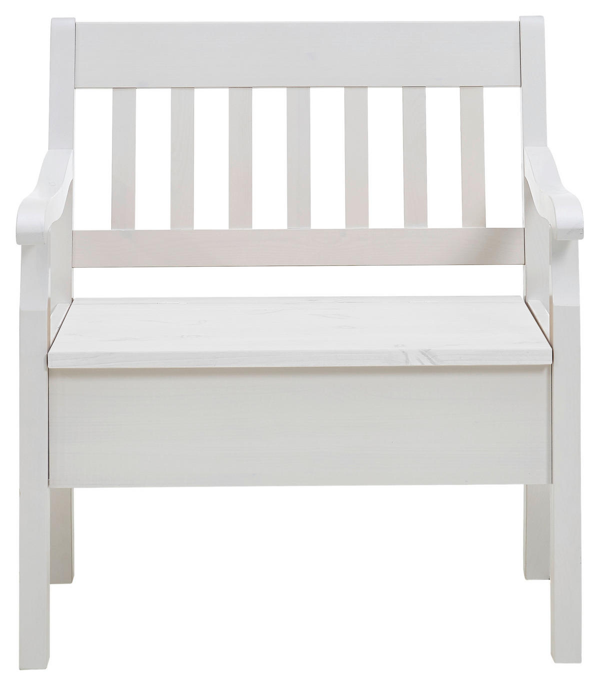 SITZBANK 83/93/58 cm Weiß Kiefer massiv  - Weiß, ROMANTIK / LANDHAUS, Holz (83/93/58cm) - Boxxx