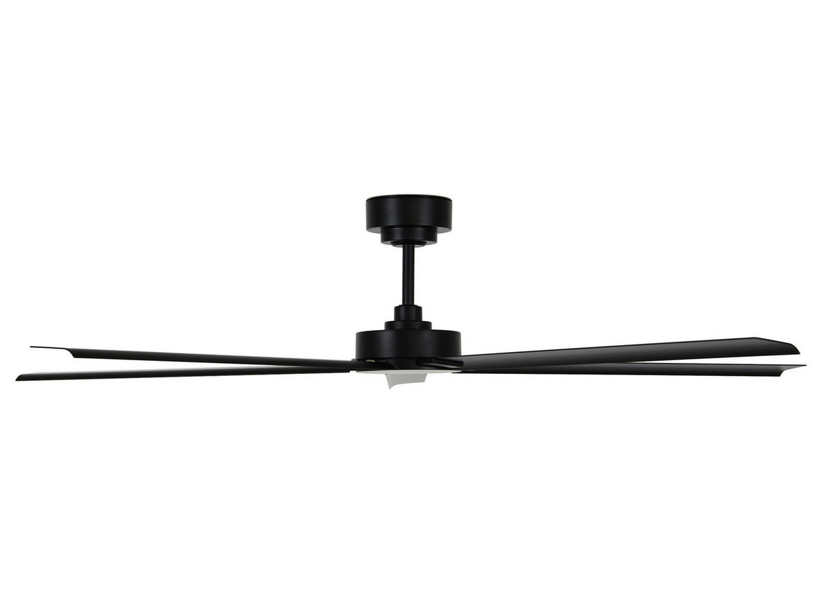 DECKENVENTILATOR Monza 152/31/152 cm   - Schwarz, Basics, Metall (152/31/152cm)