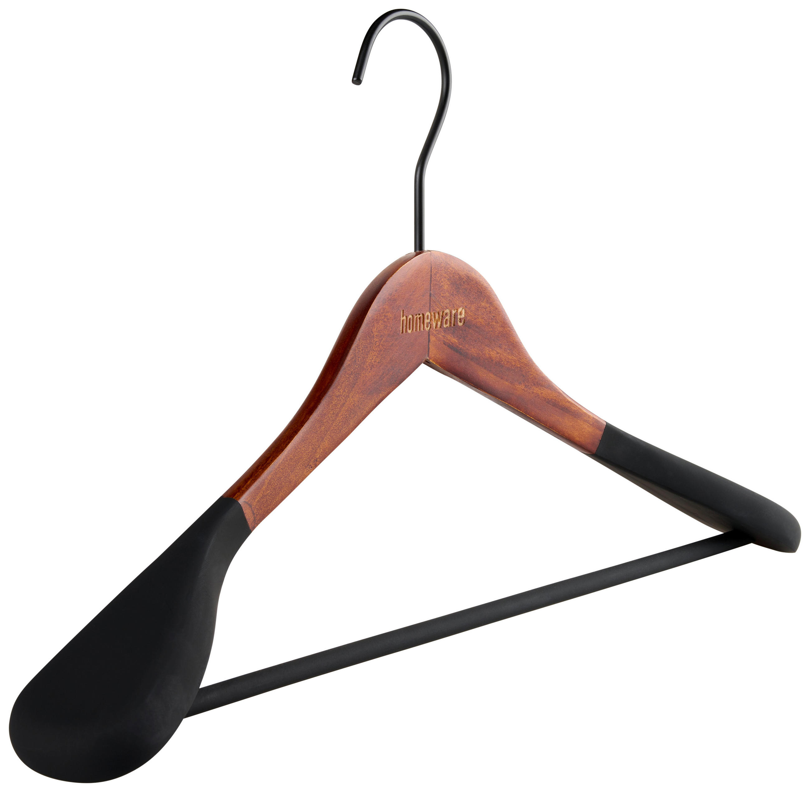 SADA RAMÍNEK 2 ks - barvy vlašských ořechů, Basics, kov/dřevo (44,5/1,2-5,5/23cm) - Homeware