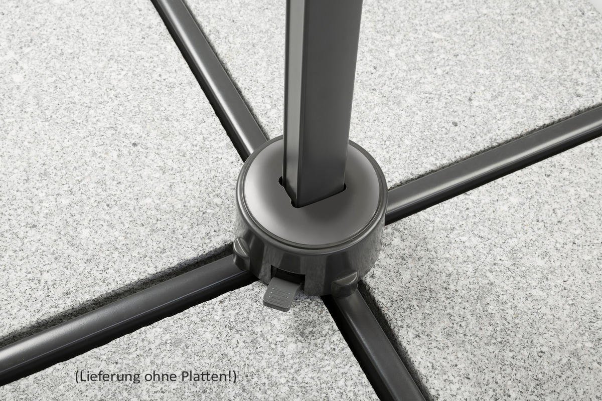 AMPELSCHIRM   - Anthrazit, Basics, Textil/Metall (352/244/300cm) - Schneider