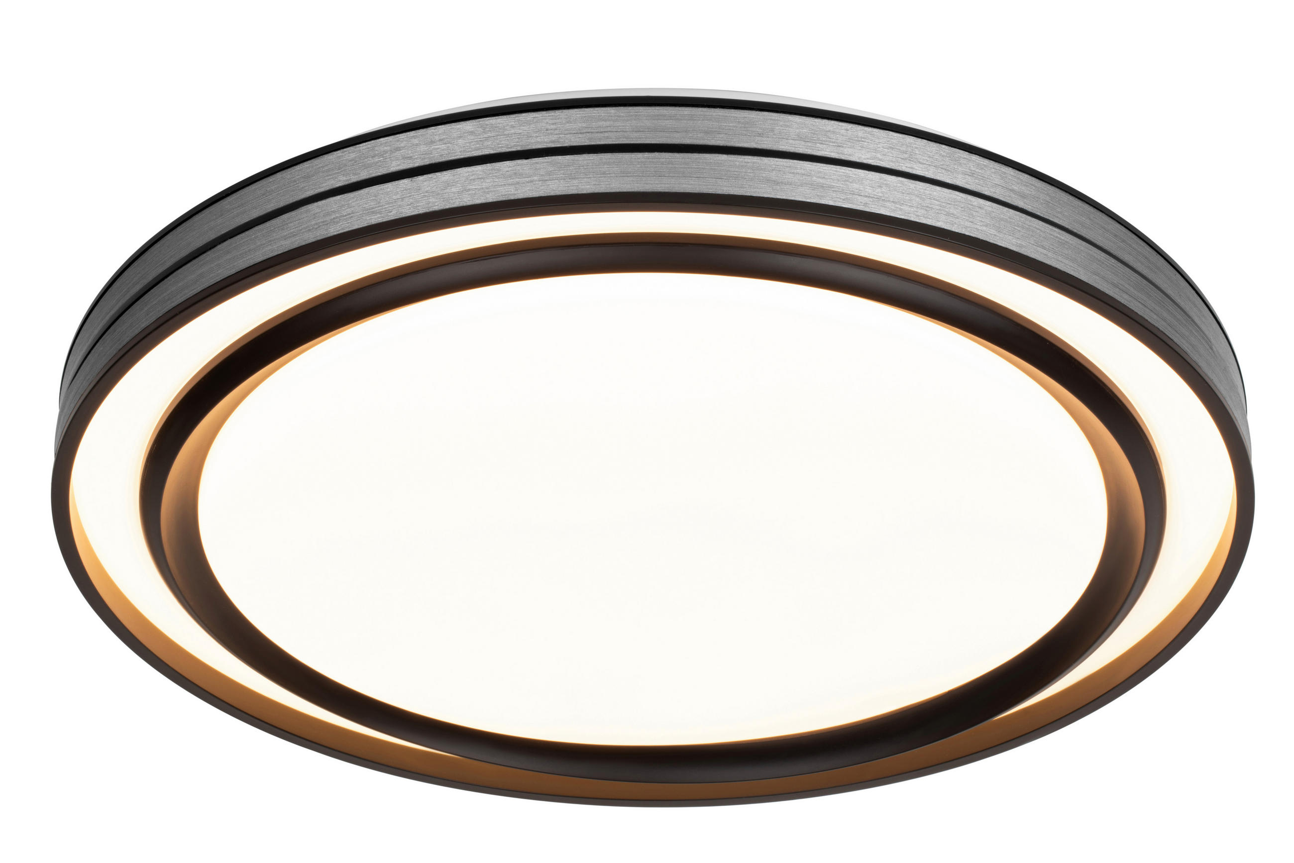 LED PLAFONJERA  - bela/crna, Osnovno, metal/plastika (49/7,5cm) - Novel