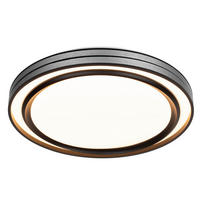 LED PLAFONJERA  - bela/crna, Osnovno, metal/plastika (49/7,5cm) - Novel