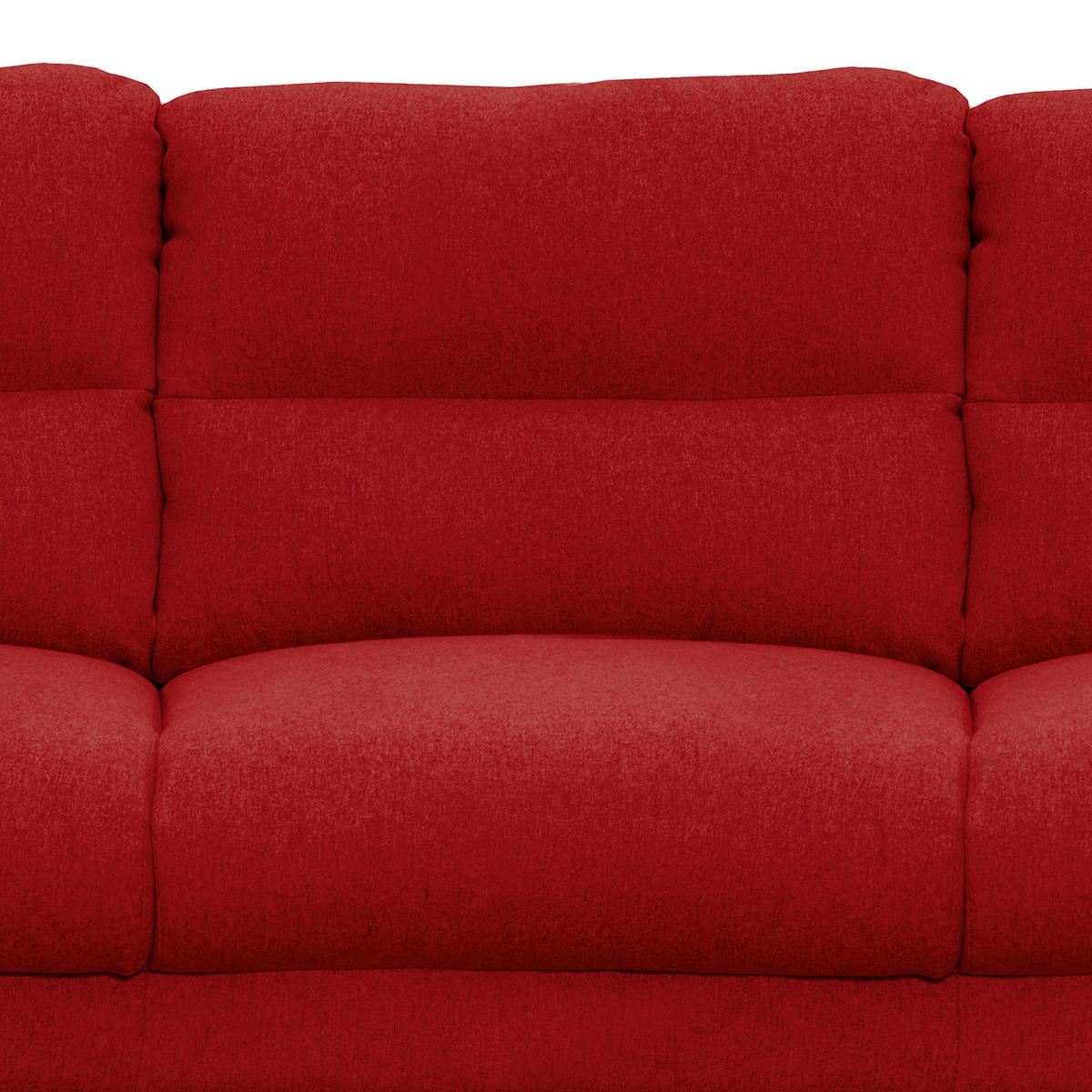 3-SITZER-SOFA in Webstoff Rot  - Rot/Schwarz, Design, Holz/Textil (209/87/88cm) - Livetastic