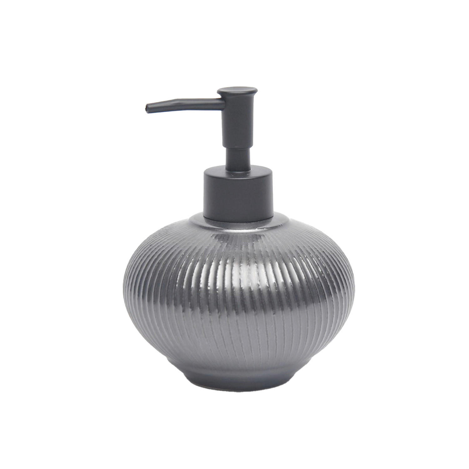 DOZATOR TEKUĆEG SAPUNA  crna  keramika   - crna, Basics, keramika (11/14cm) - Homeware