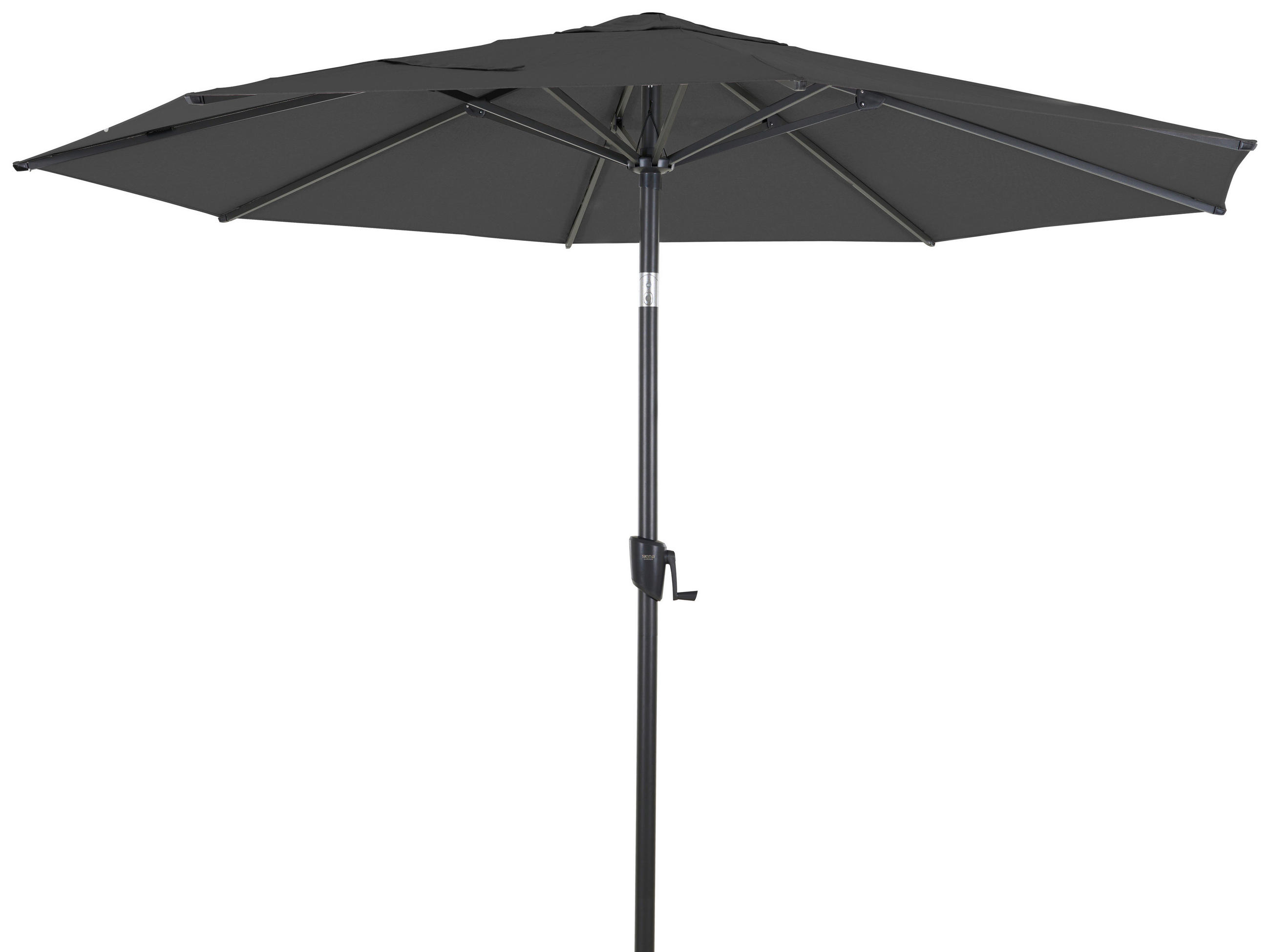 SONNENSCHIRM  300/300 cm  - Anthrazit, MODERN, Textil/Metall (300/300cm) - Siena Garden
