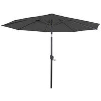 SONNENSCHIRM 300 cm Anthrazit  - Anthrazit, MODERN, Textil/Metall (300/300cm) - Siena Garden