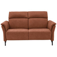 2-SITZER-SOFA in Echtleder Cognac  - Cognac/Schwarz, Konventionell, Leder/Metall (178/103/95cm) - Dieter Knoll