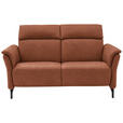 2-SITZER-SOFA  in Echtleder Cognac   - Cognac/Schwarz, KONVENTIONELL, Leder/Metall (178/103/95cm) - Dieter Knoll