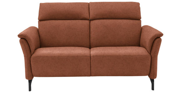 2-SITZER-SOFA  in Echtleder Cognac   - Cognac/Schwarz, KONVENTIONELL, Leder/Metall (178/103/95cm) - Dieter Knoll