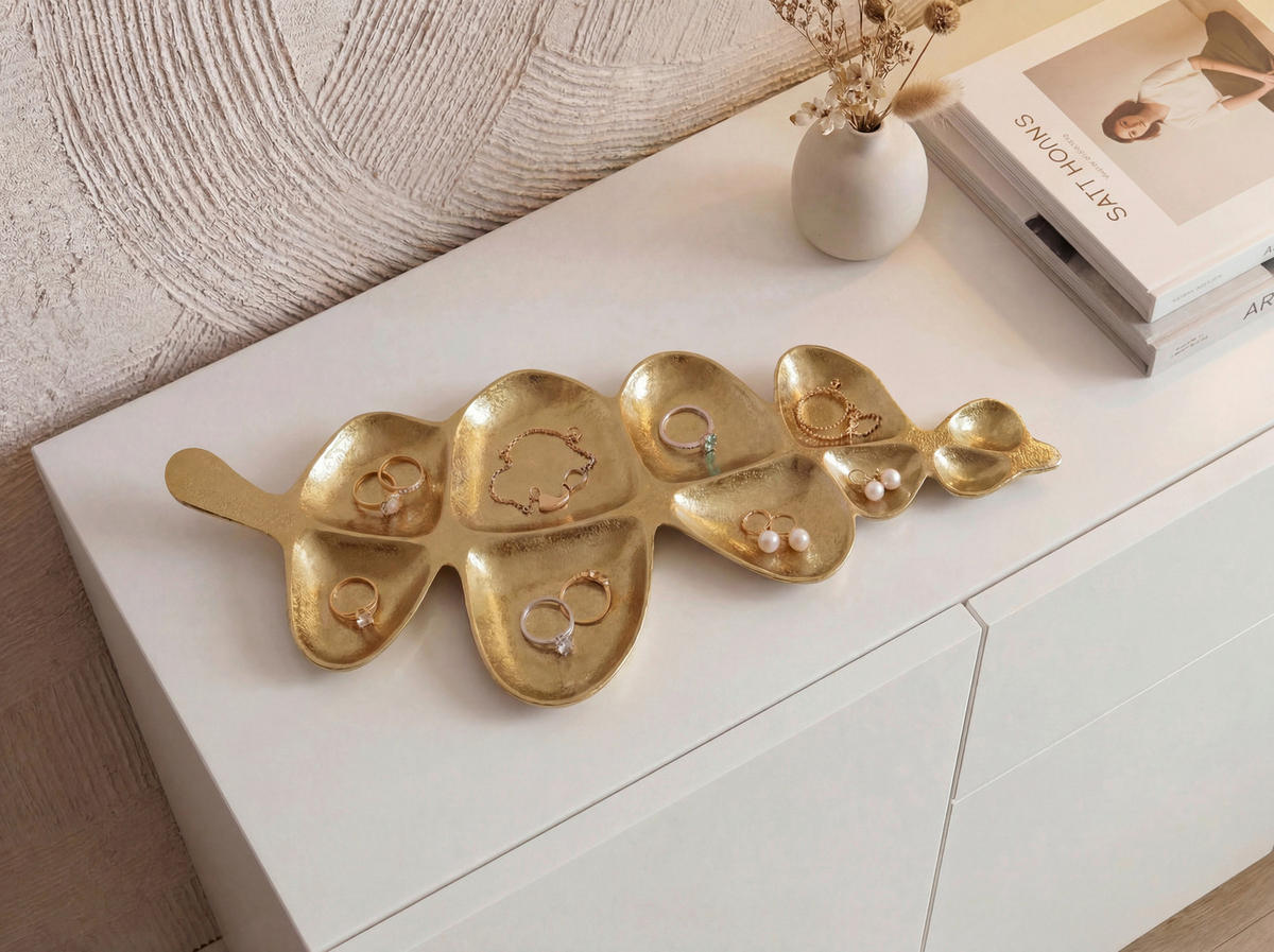 DEKOSCHALE - Goldfarben, Design, Metall (60,5/3/17,5cm) - Livetastic