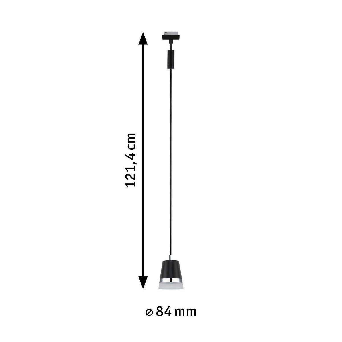 SCHIENENSYSTEM-HÄNGELEUCHTE URail Pendel Cover 8,4/121,4 cm   - Basics (8,4/121,4cm) - Paulmann