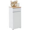 KOMMODE 45/102/41 cm  in Weiss  - Weiss/Eichefarben, Design, Holz/Holzwerkstoff (45/102/41cm) - Dieter Knoll