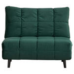 SCHLAFSESSEL Samt Grün    - Schwarz/Grün, Design, Holz/Textil (102/81/87cm) - Carryhome