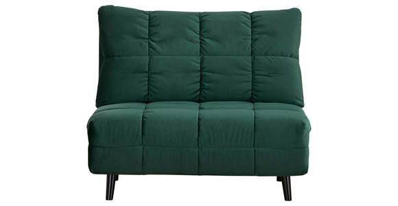 SCHLAFSESSEL Samt Grün Rückenkissen  - Schwarz/Grün, Design, Holz/Textil (102/81/87cm) - Carryhome