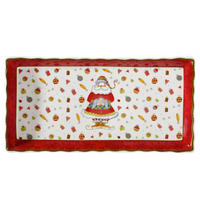 Platou De Servire    - multicolor/roșu, Basics, ceramică (17l) - X-Mas