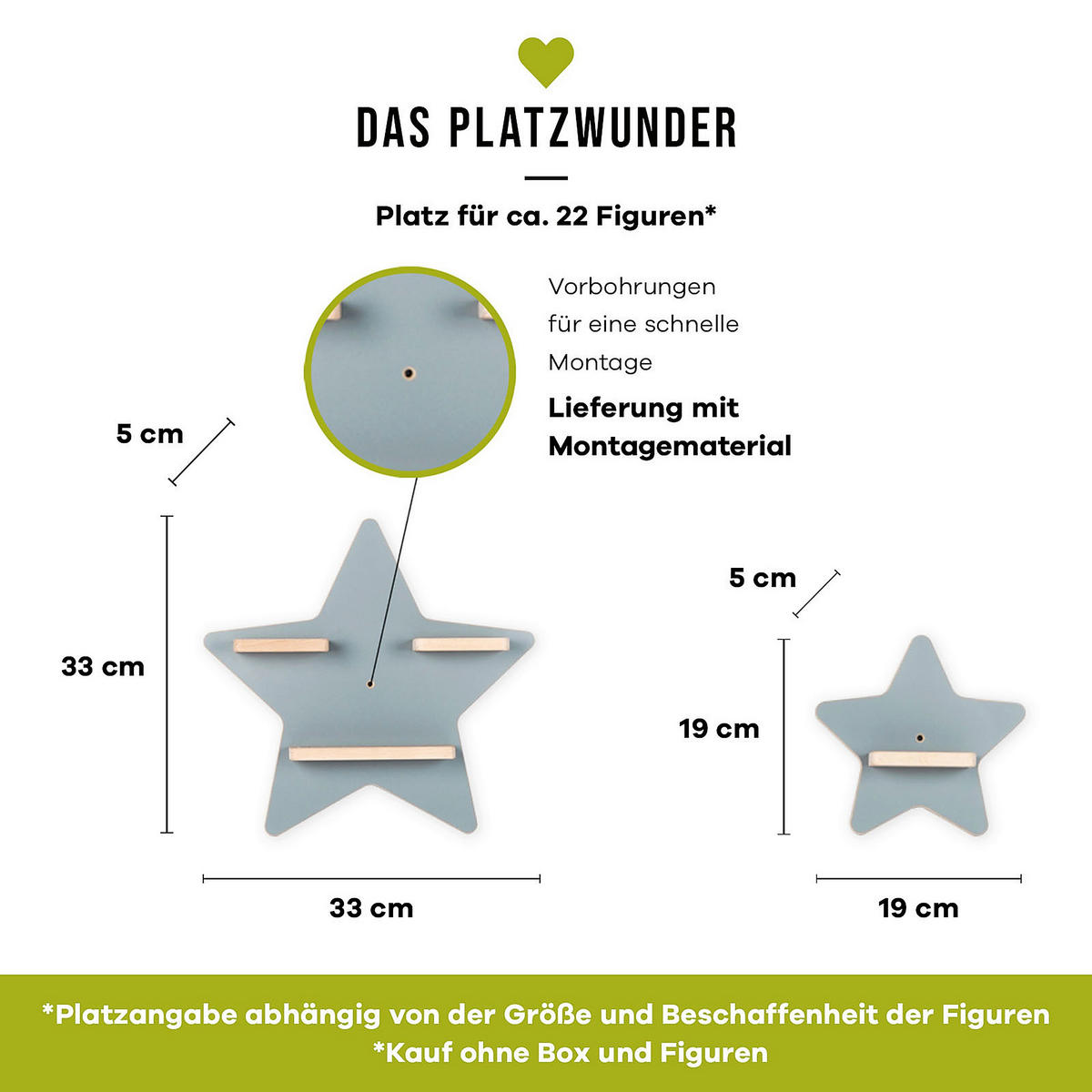 KINDERREGAL Grau  - Grau, MODERN, Holzwerkstoff (33/33/5cm) - MID.YOU