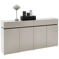 SCHUHSCHRANK Kaschmir  - Kaschmir/Schwarz, Design, Holzwerkstoff/Kunststoff (180/92/40cm) - Voleo