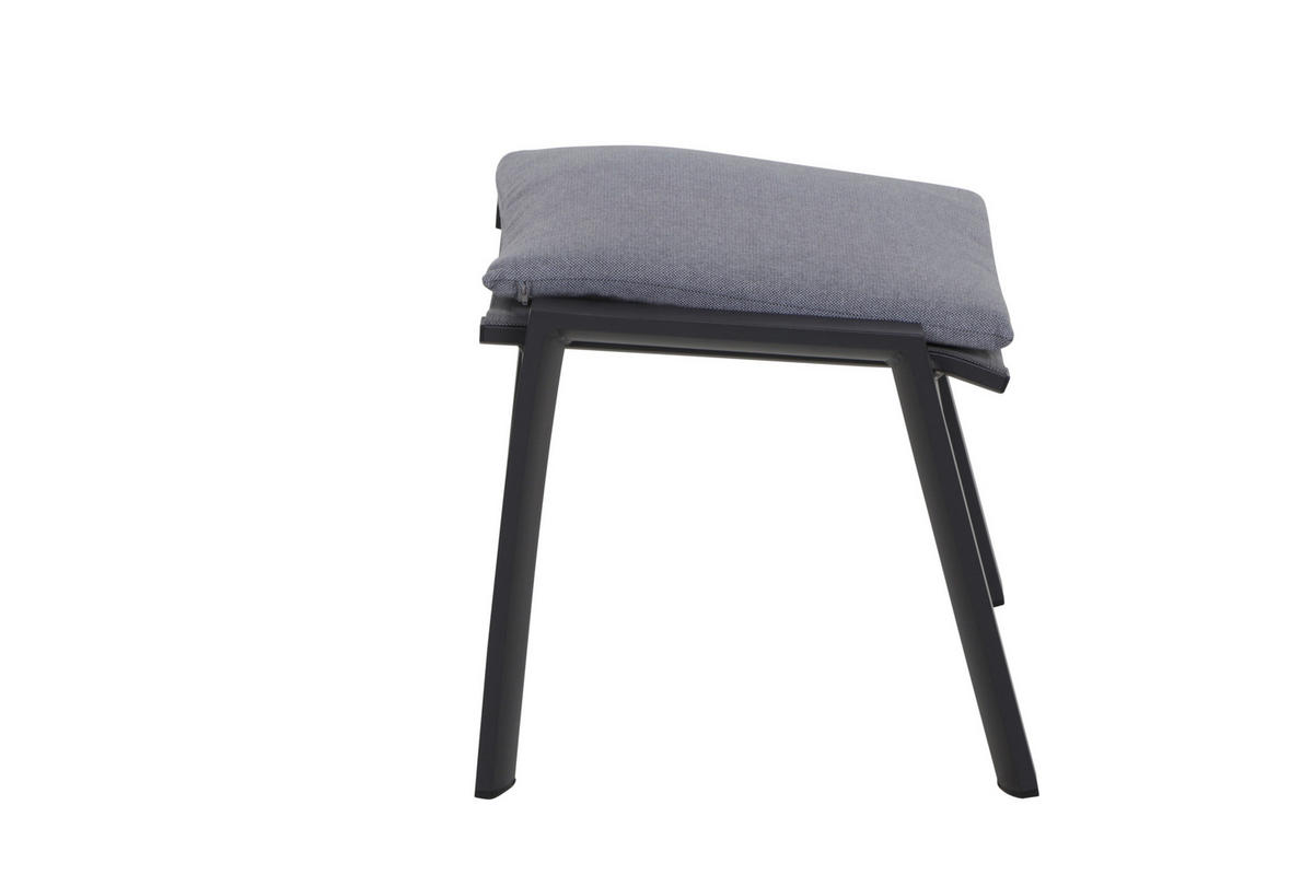GARTENHOCKER in  - Anthrazit, Basics, Kunststoff/Textil (57/44,5/49,5cm) - Siena Garden