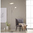 LED STOJACÍ LAMPA - barvy niklu, Design, kov/umělá hmota (28/180cm) - Boxxx