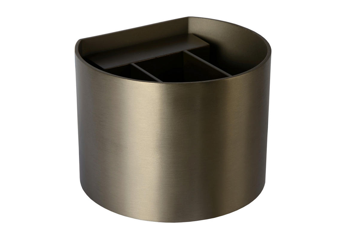 LED-WANDLEUCHTE Xio 11/13/9.7 cm   - Cappuccino, Design, Metall (11/13/9.7cm) - Lucide