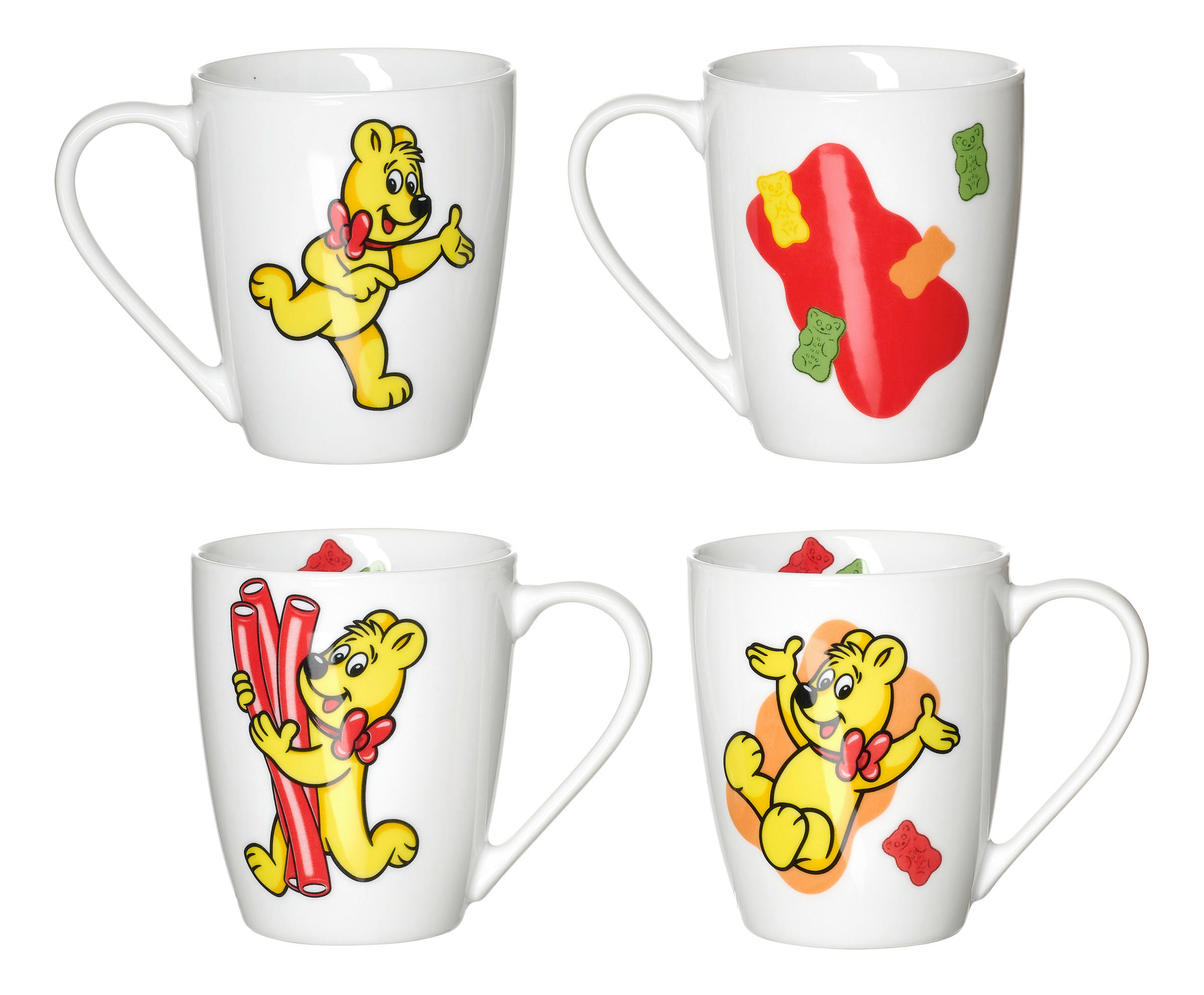 KAFFEEBECHER Haribo  360 ml   - Gelb/Rot, KONVENTIONELL, Keramik (13/10/9cm) - Ritzenhoff Breker