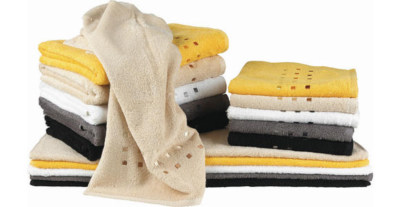 HANDTUCH 50/100 cm QUATTRO Beige - Beige, KONVENTIONELL, Textil (50/100cm) - Esposa