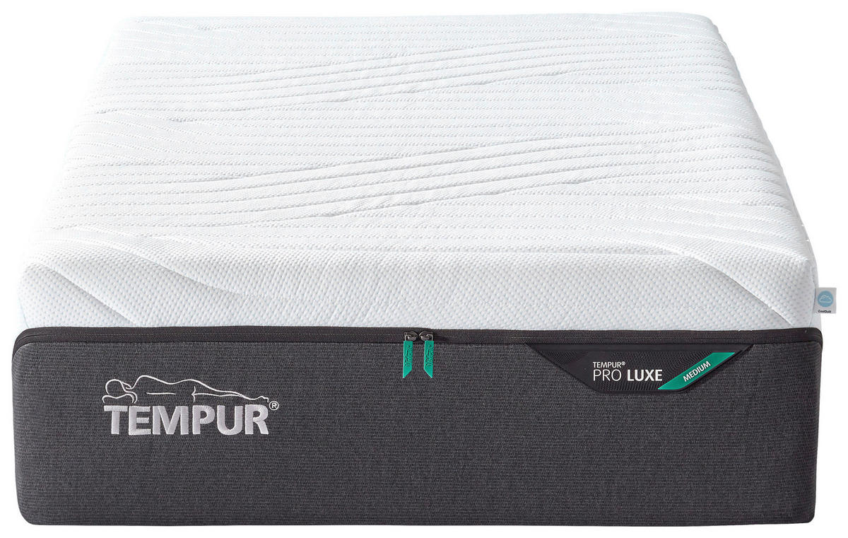 MATRATZE MEDIUM Pro Luxe® Coolquilt 160/200 cm Höhe ca. 32 cm  - Weiß, Basics, Textil (160/200cm) - Tempur