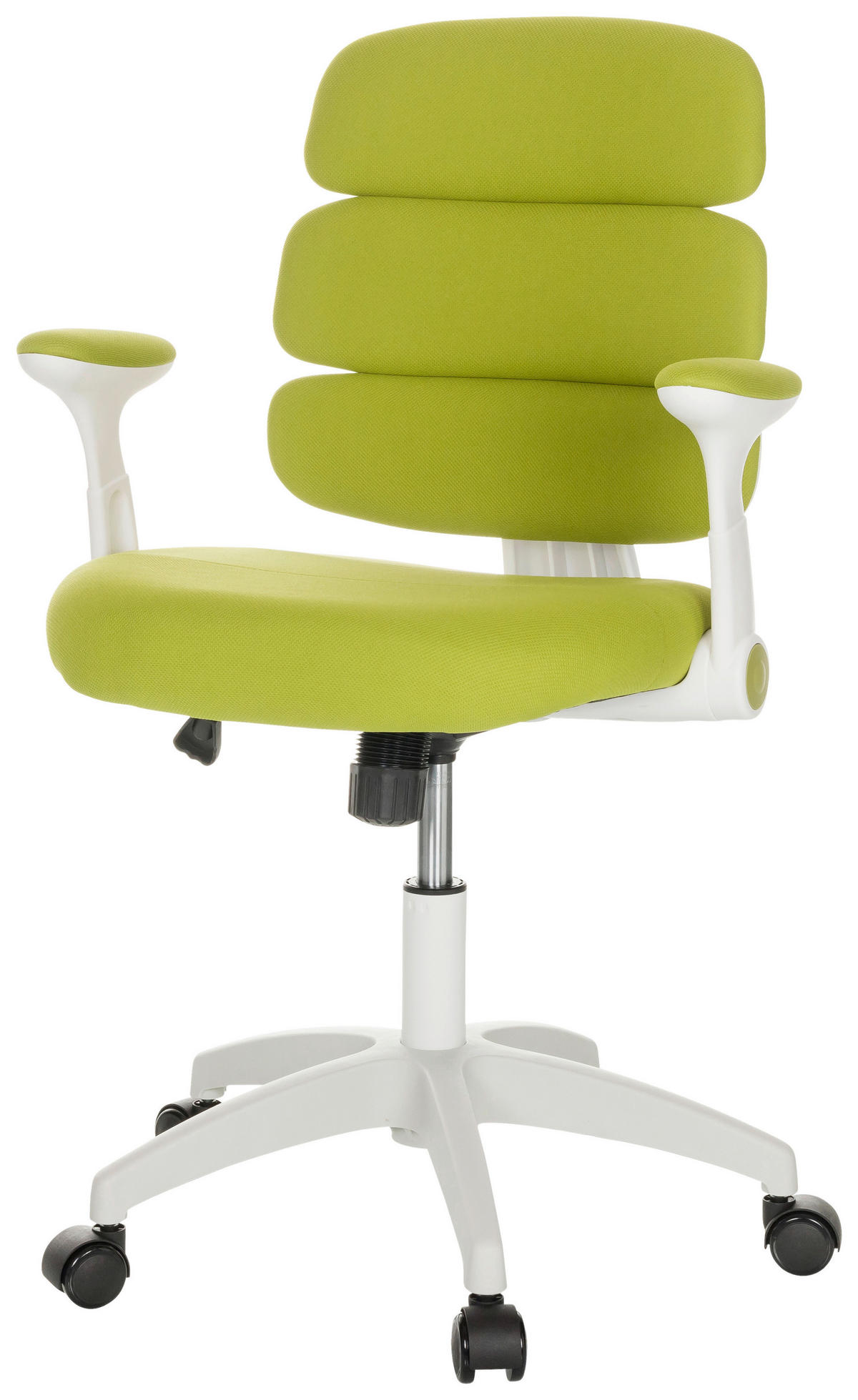MLADINSKI VRTLJIVI STOL tekstil zelena  - bela/zelena, Basics, umetna masa/tekstil (62/86-97/62cm) - MID.YOU