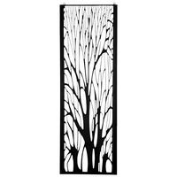 SICHTSCHUTZ - Schwarz, MODERN, Metall (50/150cm) - Prestige Home