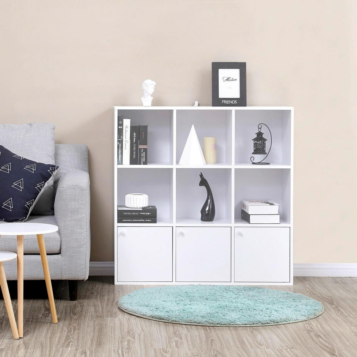 REGAL Weiß  - Weiß, Basics, Holzwerkstoff/Kunststoff (98/98/30cm) - Boxxx