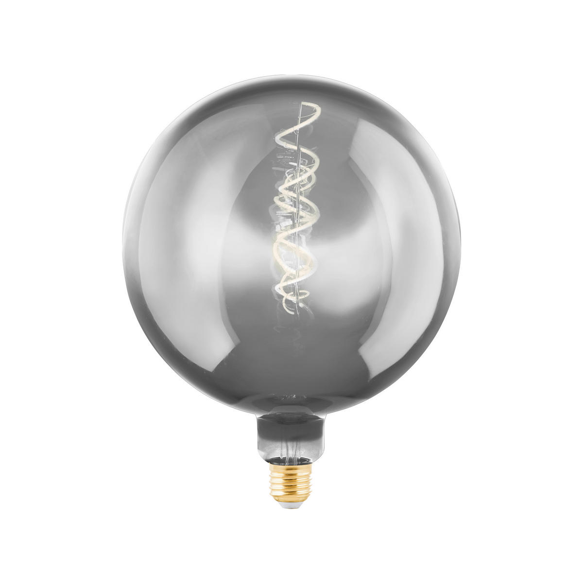 LED ŽIAROVKA E27 - čierna, Basics, sklo (20,0/25,5cm) - Eglo