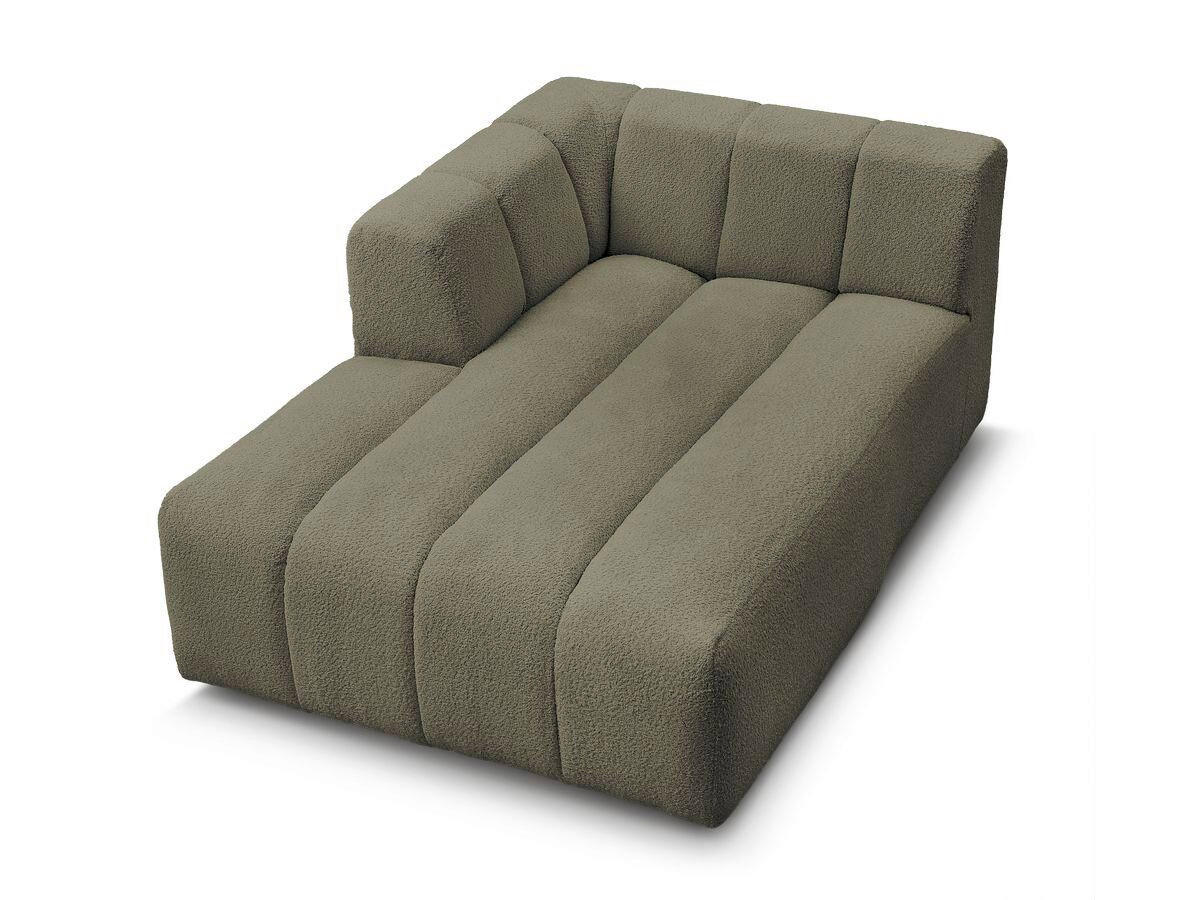 SOFAELEMENT ANNECY Bouclé Grün  - Schwarz/Grün, MODERN, Kunststoff/Textil (120/72/170cm)