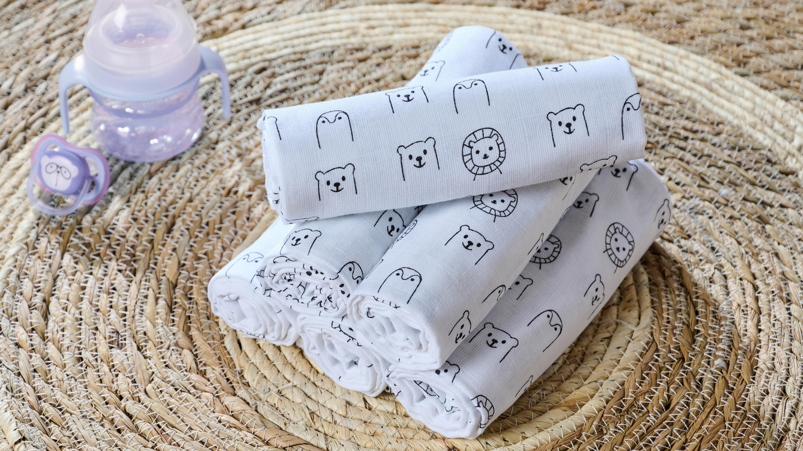 TEXTILPELENKA 6 részes  - színes, Basics, textil (80/80cm) - My Baby Lou
