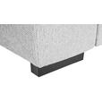 ECKSOFA Hellgrau Struktur  - Hellgrau/Schwarz, Design, Kunststoff/Textil (205/284cm) - Xora