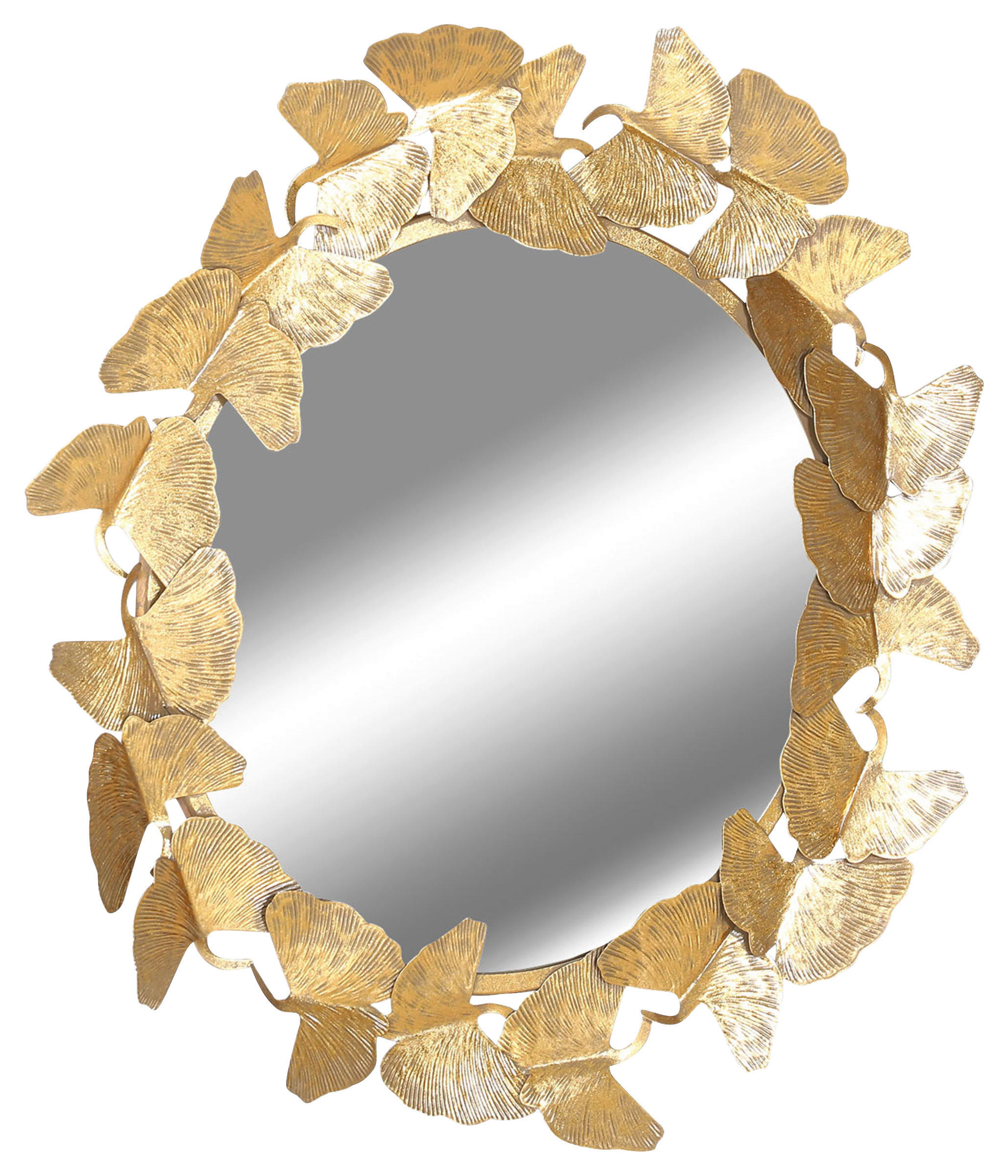 WANDSPIEGEL   83/4 cm  in  - Goldfarben, Trend, Glas/Metall (83/4cm)