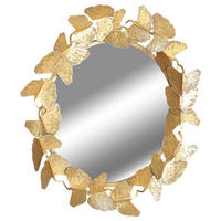 WANDSPIEGEL   83/4 cm  in  - Goldfarben, Trend, Glas/Metall (83/4cm)