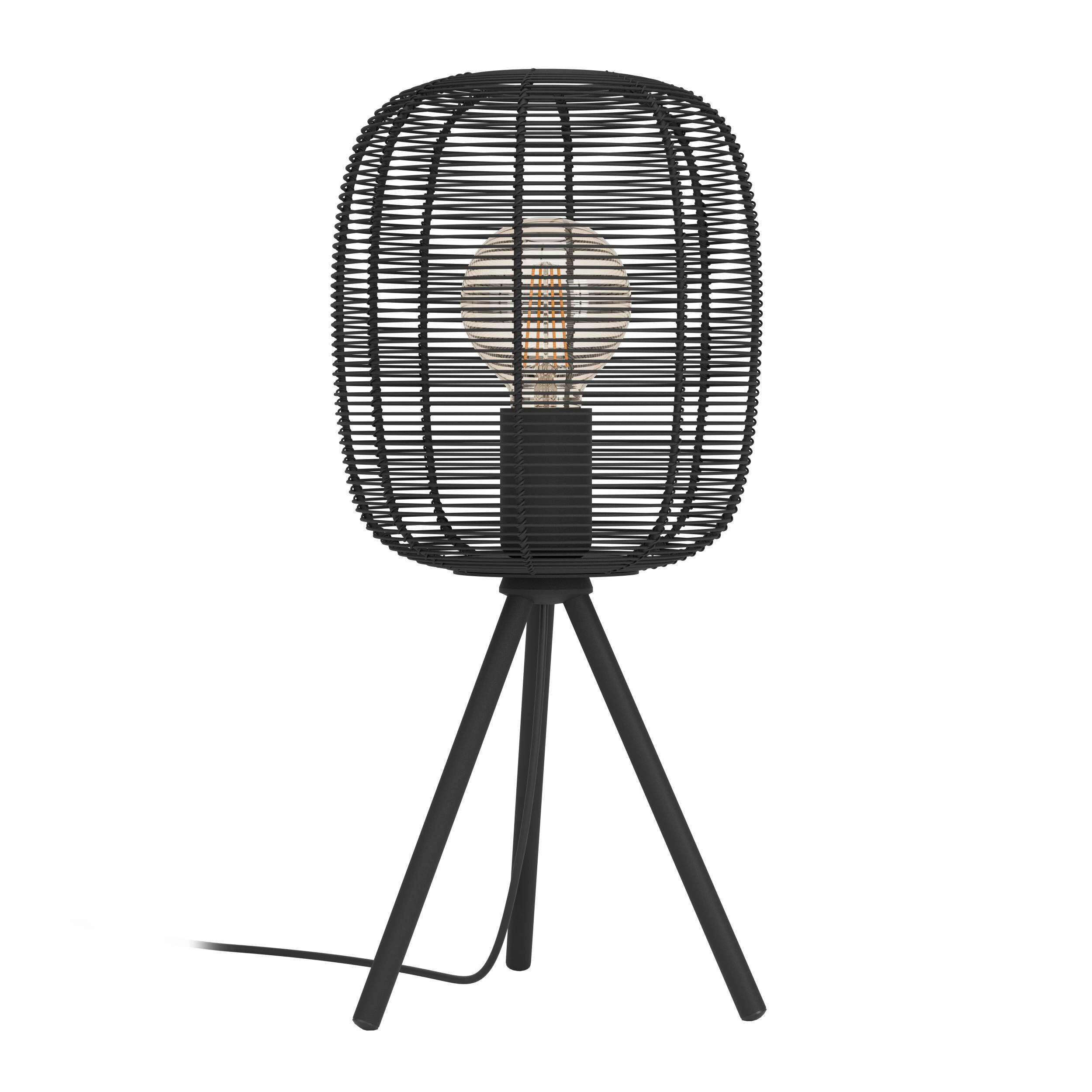 Eglo Tischleuchte Rinroe Schwarz 44 cm