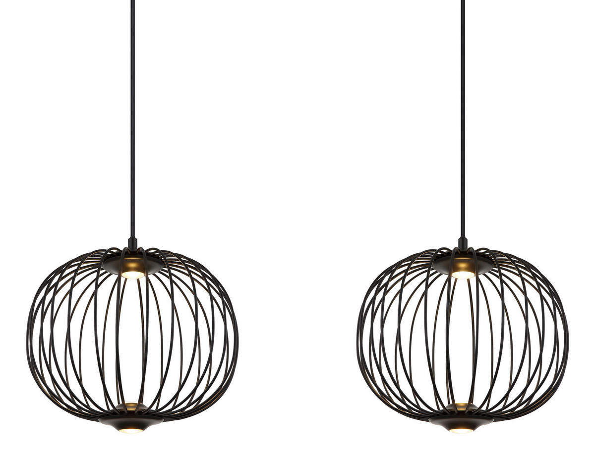 LED-HÄNGLAMPA 126/30/150 cm  - svart, Basics, metall/plast (126/30/150cm) - Globo