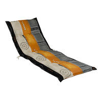 LIEGENAUFLAGE Streifen  - Naturfarben/Orange, Design, Textil (63/9/190cm)