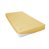 SPANNLEINTUCH 150/200 cm Jersey  - Senfgelb, Basics, Textil (150/200cm)