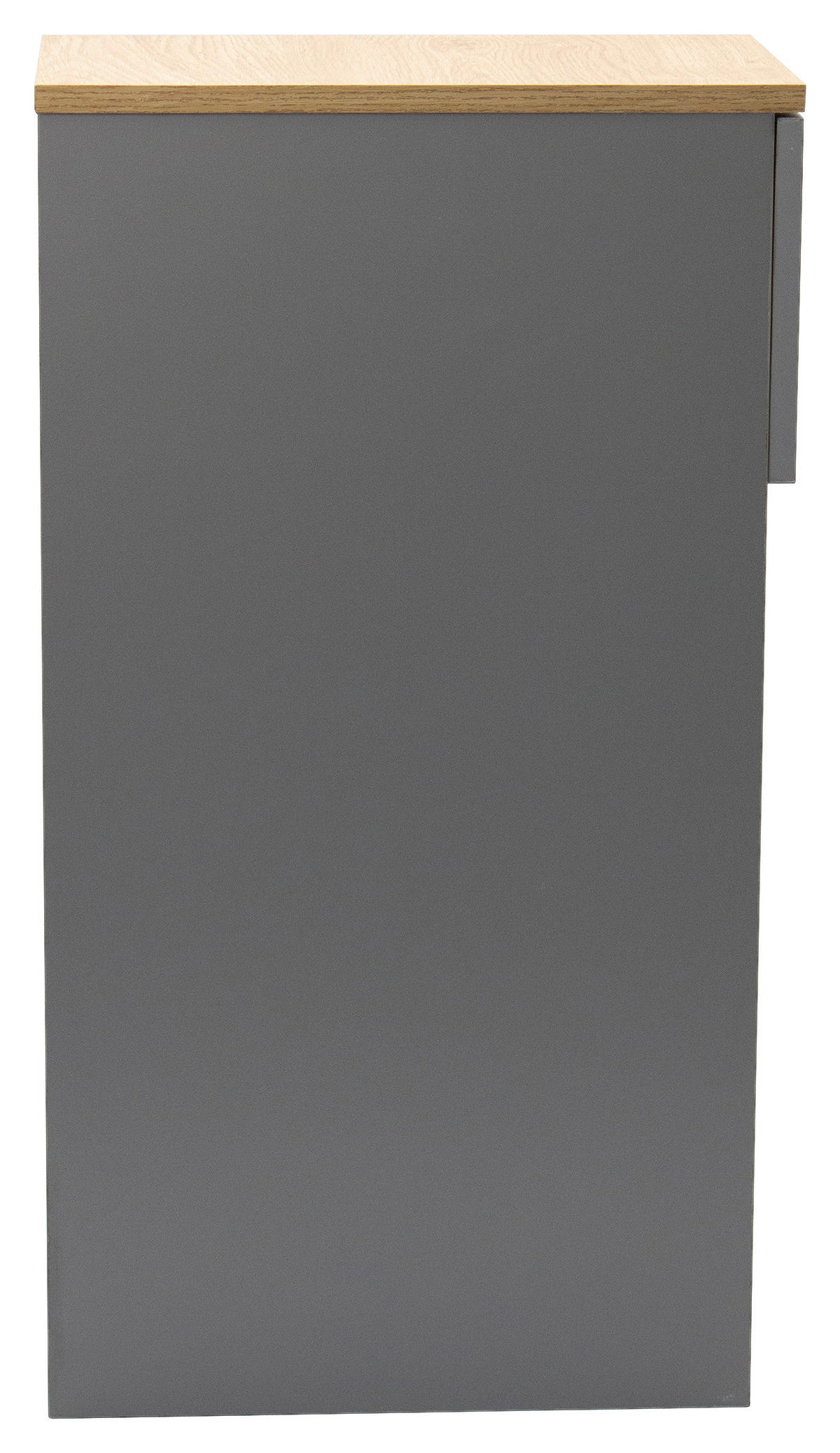NACHTSCHRANK 19,6/60/33 cm, Grau, Eiche Artisan,  - Eiche Artisan/Grau, Basics, Holzwerkstoff (19,6/60/33cm) - Boxxx