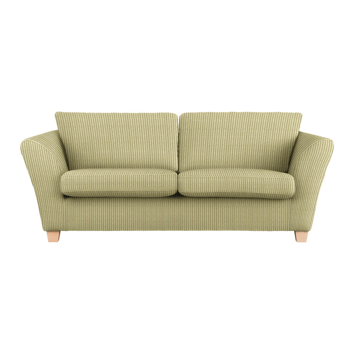 3-SITS SOFFA i manchester lime  - lime/naturfärgad, trä/textil (216/70-85/95cm) - MID.YOU